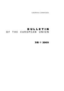 EUROPEAN COMMISSION  BULLETIN OF  THE