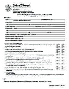 State of Missouri  This form is designed to be filled out online for your convenience. Please read the instructions carefully. Complete the necessary information, print, sign and mail.