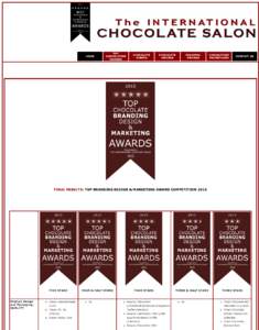 HOME  TOP CHOCOLATIER AWARDS