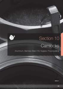 Section 10 Camlocks (Aluminium, Stainless Steel 316, Nyglass, Polypropylene) Edition 3