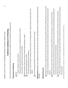 1  May be photocopied for classroom or workshop use. © 2011 by Betsy Rupp Fulwiler from Writing in Science in Action. Portsmouth, NH: Heinemann. the next meeting.