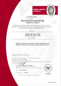 Auditor 136107Auditor[removed]Certification Awarded to
