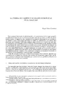 LA TIERRA DE CAMPOS Y SUS BASES ECOLÓGICAS EN EL SIGLO XIV