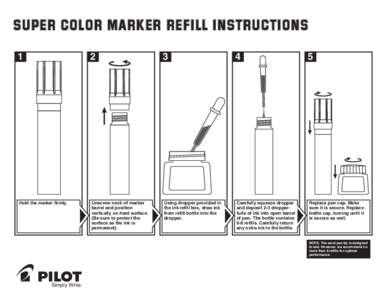 SUPER COLOR MARKER REFILL INSTRUCTIONS