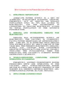 Electricity sector in Pakistan / Electricity sector in Guyana / Energy in Pakistan / National Electric Power Regulatory Authority / Independent Power Producer