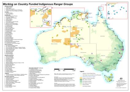 Working on Country Funded Indigenous Ranger Groups NEW SOUTH WALES 1 Githabul Rangers 2 TIDE Rangers 3 Nimbin Rocks Rangers 4 Wattleridge & Tarriwa Kurrukun IPA Rangers