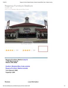 [removed]Regency Furniture Stadium Reviews, Southern Maryland Blue Crabs | Stadium Journey Regency Furniture Stadium Waldorf, MD