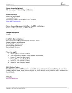 Microsoft Word - Toledo_MDMPH directory.doc