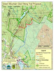 Green Mountain Club Hiking Trail Proposal  j !  j