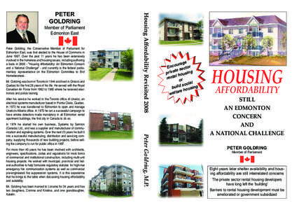 Social programs / Community organizing / Property / Land law / Public housing / Subsidized housing / Rent control / Affordability of housing in Canada / Workforce housing / Real estate / Affordable housing / Housing