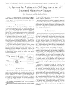 Image segmentation / Computer vision / Image processing / Vision / Artificial intelligence / Region growing / Feature detection / Watershed / Edge detection / Binary image / Memory segmentation / Scale-space segmentation