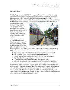 Fitchburg Commuter Rail Line Improvements Project Alternatives Analysis
