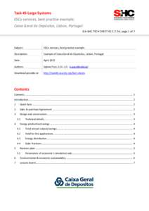 Task 45 Large Systems ESCo services, best practise example: Caixa Geral de Depósitos, Lisbon, Portugal IEA-SHC TECH SHEET 45.C.2.2A, page 1 of 7  Subject: