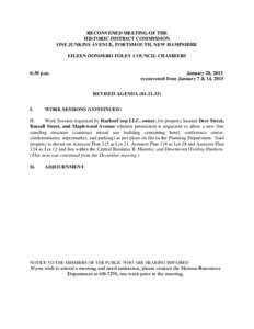 RECONVENED MEETING OF THE HISTORIC DISTRICT COMMISSION ONE JUNKINS AVENUE, PORTSMOUTH, NEW HAMPSHIRE EILEEN DONDERO FOLEY COUNCIL CHAMBERS  6:30 p.m.