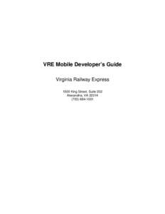 Richmond /  Fredericksburg and Potomac Railroad / Northern Virginia / Transportation in Arlington County /  Virginia / Virginia Railway Express / Manassas / General Transit Feed Specification / Fredericksburg / Union Station / Transportation in the United States / Virginia / Rail transportation in the United States