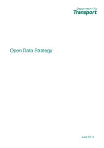 Page Title  Open Data Strategy June 2012