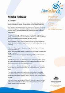 Microsoft Word - Media Release - Airport project 21 April.doc