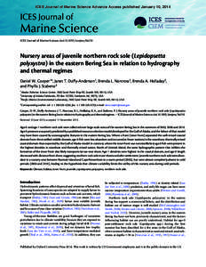 ICES Journal of Marine Science Advance Access published January 10, 2014  ICES Journal of Marine Science ICES Journal of Marine Science; doi:[removed]icesjms/fst210