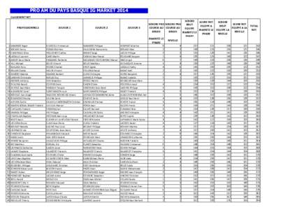 PRO AM DU PAYS BASQUE IG MARKET 2014 CLASSEMENT NET PROFESSIONNELS  1