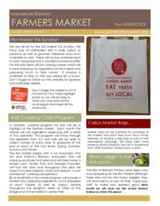 Koondrook-Barham  FARMERS MARKET Issue 2: SeptemberThe NEWSLETTUCE
