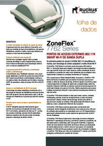 folha de dados BENEFÍCIOS A melhor tecnologia de seleção de canais da classe O gerenciamento de canal dinâmico ChannelFly, com base nas medidas de taxa de transferência, não apenas