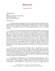 Microsoft Word - Letter to the Journal Sentinel [12_27_2011].docx