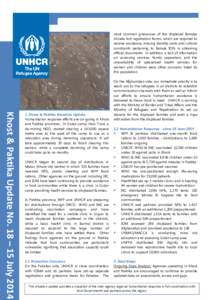 most common grievances of the displaced females include lost registration forms, which are required to receive assistance, missing identity cards and cultural constraints pertaining to female IDPs in obtaining official d