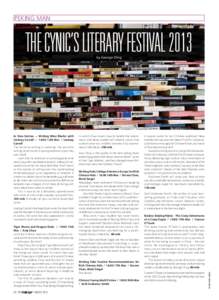 PEKING MAN  the cynic’s LITERARY FESTIVAL 2013 by George Ding  In Vino Veritas — Writing Wine Blurbs with
