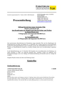 Microsoft Word - Pressemitteilung Entwurf 57. AA -BKM - Dez[removed]II.doc