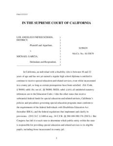 Filed[removed]IN THE SUPREME COURT OF CALIFORNIA LOS ANGELES UNIFIED SCHOOL DISTRICT,