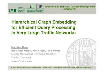 LUDWIGMAXIMILIANSUNIVERSITY MUNICH DEPARTMENT INSTITUTE FOR INFORMATICS