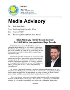 Microsoft Word - Grand Marshal Noah Galloway 2016