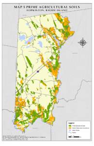 MAP 5 PRIME AGRICULTURAL SOILS HOPKINTON, RHODE ISLAND VOLUNTOWN, CT  EXETER