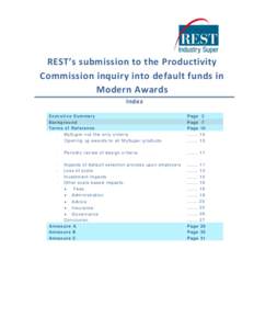 Submission 47 - REST Industry Super - Default Superannuation Funds in Modern Awards - Public inquiry