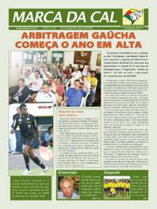 MARCA DA CAL www.safergs.com.br EdiÁ„o: 012.  SINDICATO DOS ÁRBITROS