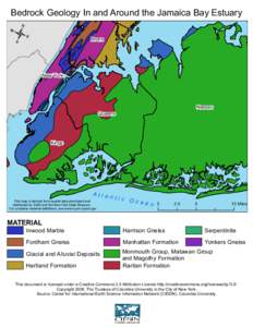 Bedrock Geology In and Westchester Around the Jamaica Bay Estuary -  Bronx