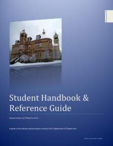 Student Handbook & Reference Guide