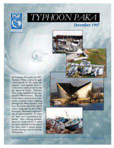 Pacific typhoon season / Typhoon Paka / Guam / Pacific Ocean / Typhoons / Pacific hurricane season