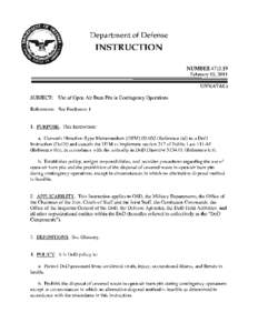 Department of Defense  IN STRUCTION NUMBER[removed]February 15, 2011 USD(AT&L)