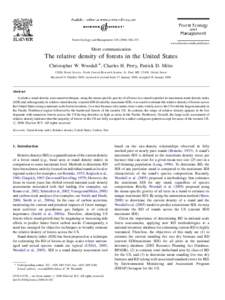 Ecosystems / Forest / Old-growth forest / Ecology / Stocking / Systems ecology / Environment / Stand Density Index