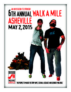 AN INVITATION TO SPONSOR  6th annual WALK A MILE ASHEVILLE