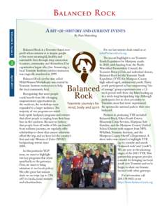 B alanced R ock Volume 6, Issue 2 A bit-of-history and current events By Pam Meierding