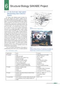 6  Structural Biology SAKABE Project 6-1 A Fully Automatic High-speed Weissenberg Data Collection