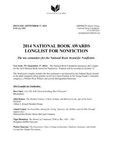American literature / Journalism / Year of birth missing / Literature / Joan Silber / Jane Mayer / Guggenheim Fellows / National Book Award / Pulitzer Prize