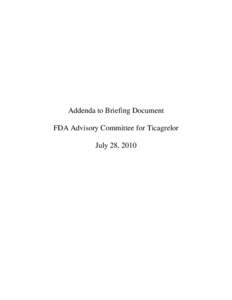 Addenda to Briefing Document