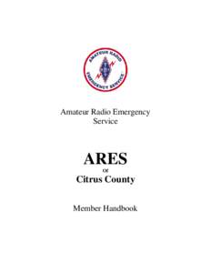 Amateur Radio Emergency Service ARES Of