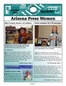 October, 2013 APW NEWSLETTER