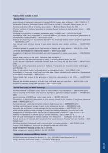 PUBLICATIONS ISSUED IN 2000 Nuclear Power Analysis phase of systematic approach to training (SAT) for nuclear plant personnel — IAEA-TECDOC-1170 Desalination Economic Evaluation Program (DEEP) (user’s manual) — Com