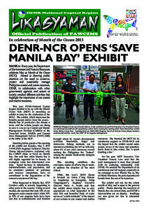 In celebration of Month of the OceanDENR-NCR OPENS ‘SAVE MANILA BAY’ EXHIBIT Photo by Mark Clee Marquez