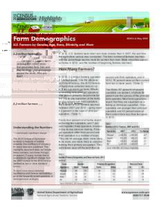 Highlights Farm Demographics ACH12-3/MayU.S. Farmers by Gender, Age, Race, Ethnicity, and More